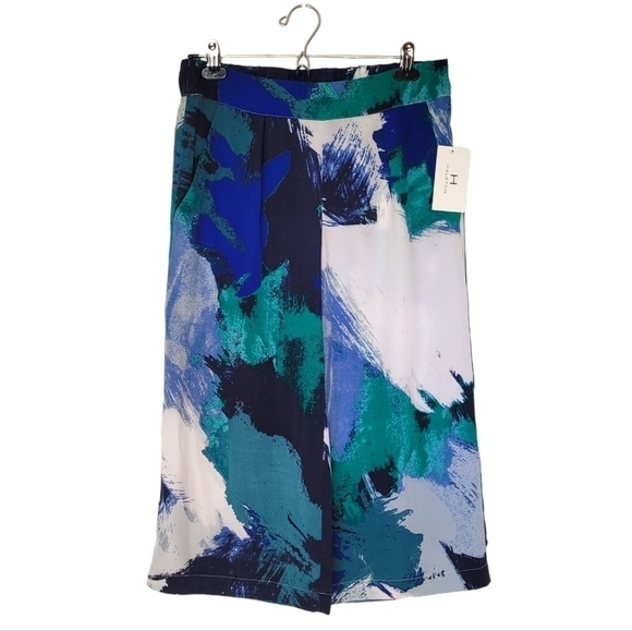 Halston Cropped Wide Leg Pant - Picture 1 of 5